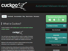 Tablet Screenshot of cuckoosandbox.org